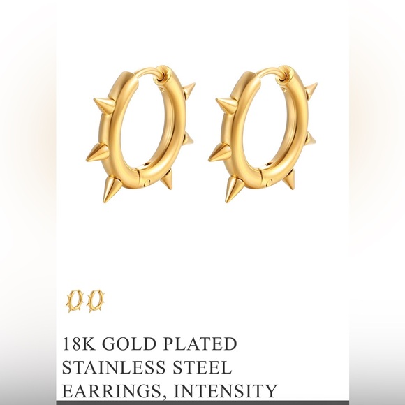 18K Gold Plated Earrings - Picture 1 of 2